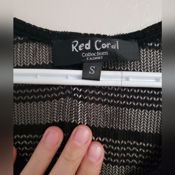 Black Knit Bikini cover up. EUC. Sz. S - Picture 2 of 3